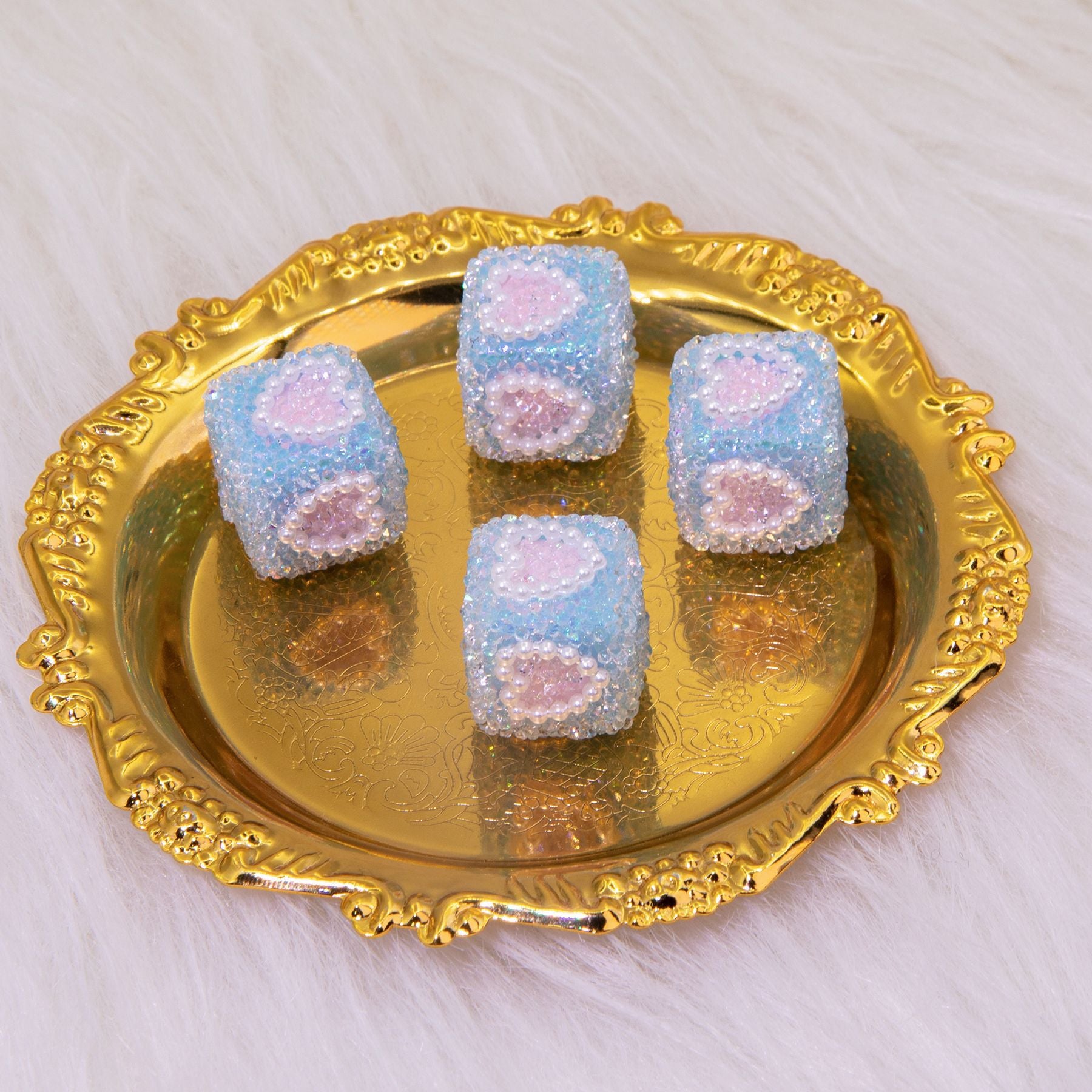 Wholesale 5pcs18mm Sugar Cube Love Acrylic Multi-faceted Love Beads